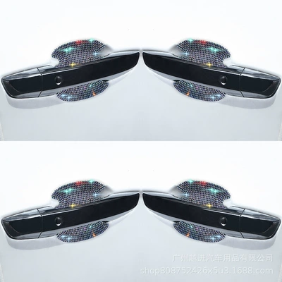 Protective Film – Other Automotive Interior Supplies - door-bowl-4-piecesset-colored-diamonds-large-size