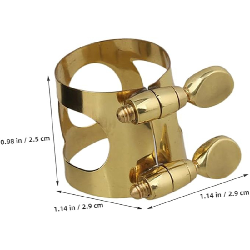 Tarjeta saxofónica, alto, tenor, saxofón, cabezal de flauta, abrazadera, tarjeta de cobre, accesorios de abrazadera de centinela