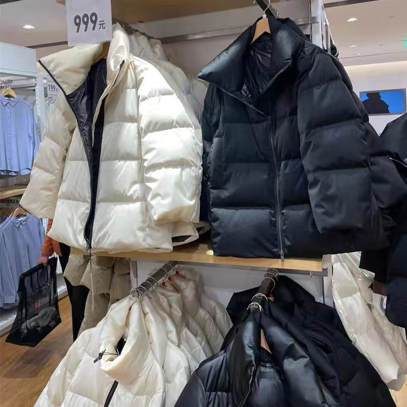 2021 Winter Thickened Fluffy Stand Collar Warm Straight Jacket Coat for Women 443929 down Jacket Lightweight Commuting Style