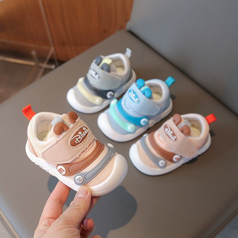 Мужская и женская обувь для малышей, весенне-летняя функциональная обувь на мягкой подошве для детей 0-1 года, спортивная обувь для детей 3 лет, детская обувь с одной сеткой в виде гусеницы