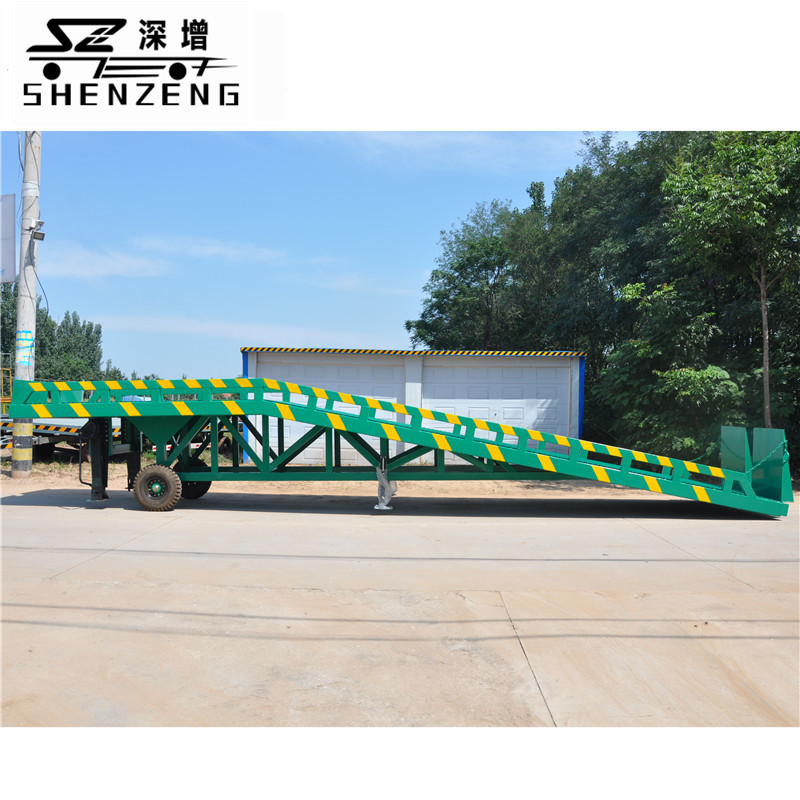 厂家销售6T 8T 10T集装箱登车桥 集装箱装卸平台拖车