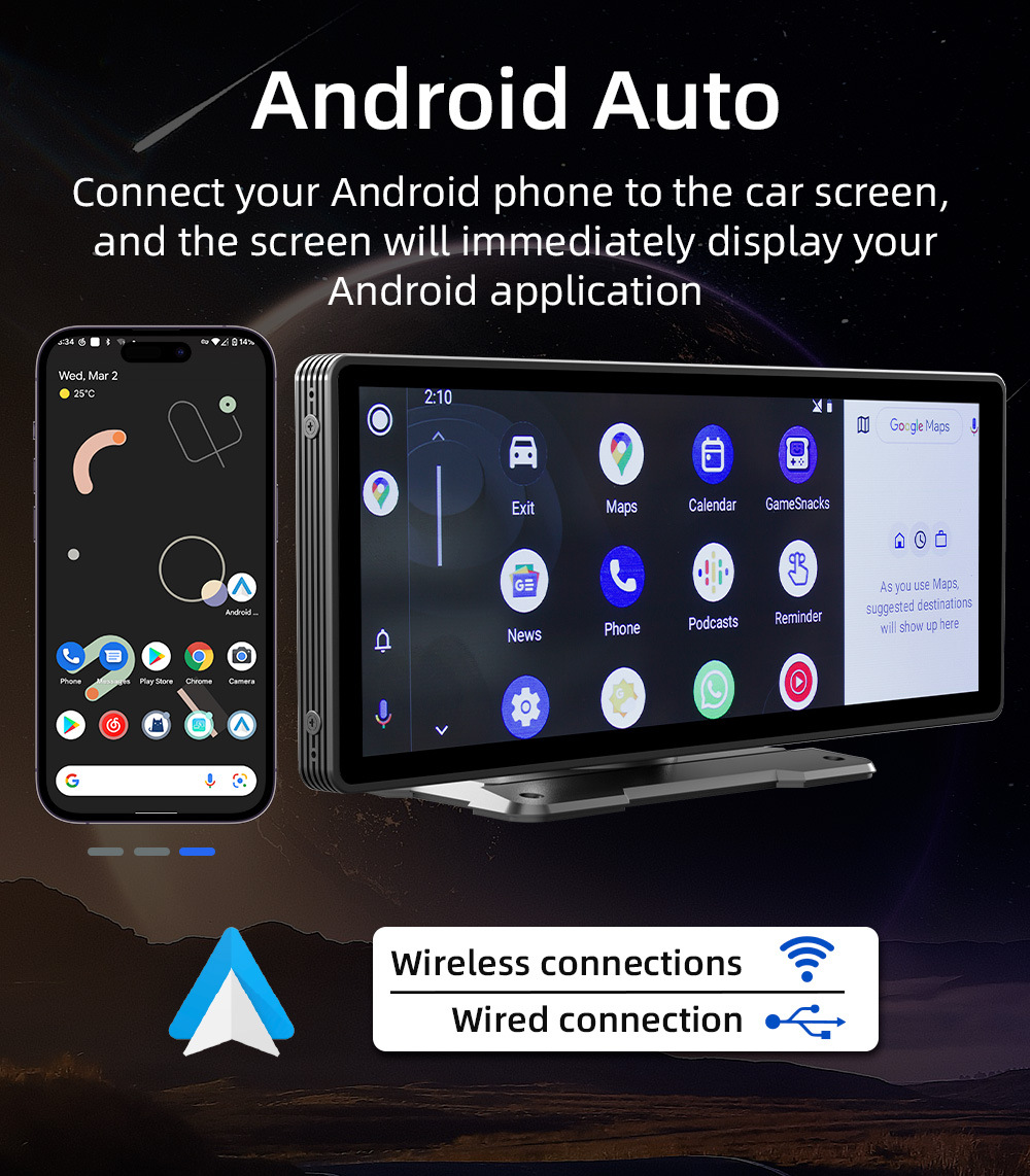 Cross-Border 10.26inch Portable In-Car Mp5 Player Multi-Functional Carplay Car Navigation Mp5