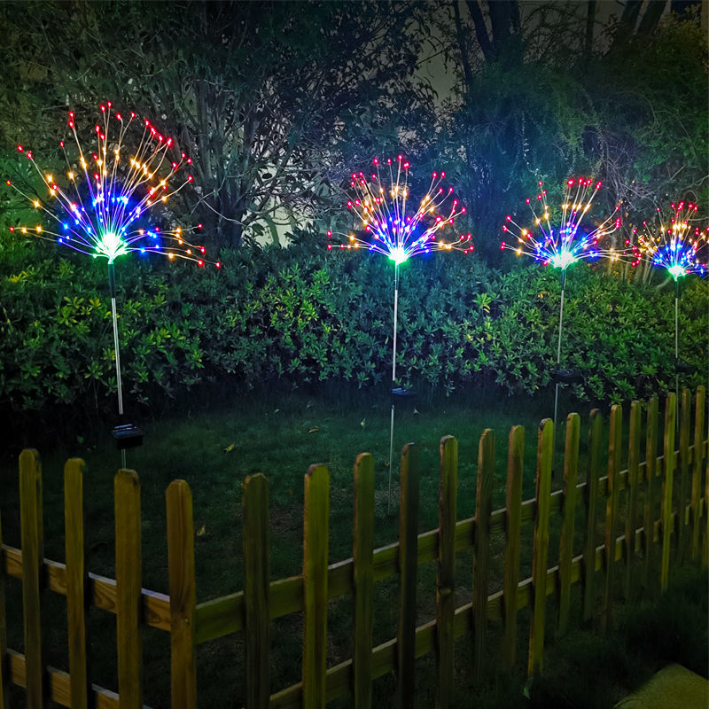 다채로운 색상 - 8가지 기능 - 120개의 조명과 밝은 버전 [4개 팩]