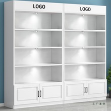 货架展示架产品手办展示柜样品陈列柜置物架美容院美甲收纳玻璃柜