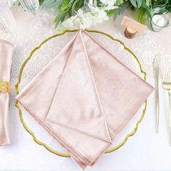 ナプキン布 ベルベット布 韓国製ベルベットナプキン 結婚式 高級金糸入りベルベット口布 洋食テーブル布装飾 クロスボーダー