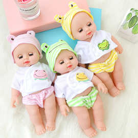 仿真婴儿12寸白娃时尚换装娃娃玩偶公仔女孩过家家玩具重生娃娃