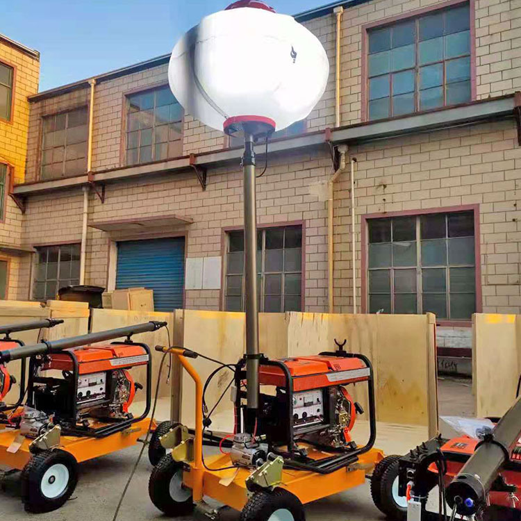 Vehículo de iluminación móvil remolque halógeno iluminación vehículo ingeniería de iluminación móvil equipo de iluminación de elevación hidráulica