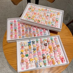 子供の漫画かわいい赤ちゃんオープンプラスチックリング女の子多用途フルーツ調節可能なリング少女ジュエリー