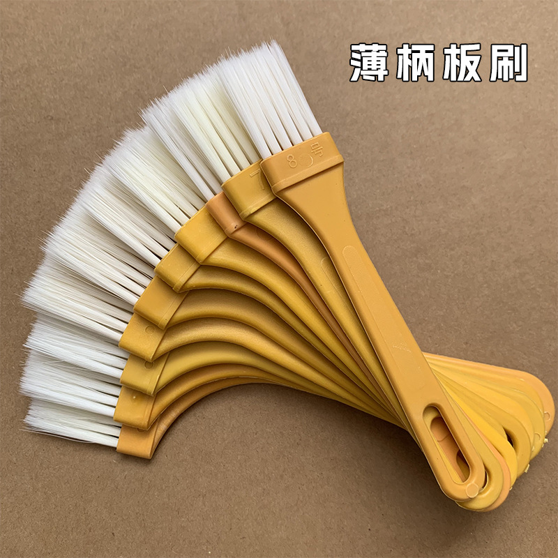 Fábrica de cepillo de mango delgado cepillo de barrera de cenizas cepillo de plástico barbacoa cepillo de implante de cepillo teclado especial para la eliminación de polvo