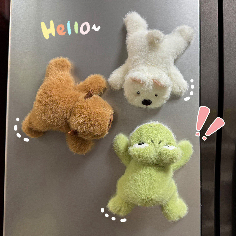 漫画ぬいぐるみ冷蔵庫マグネット楽しい磁気小動物人形文化的で創造的な旅行周辺ギフトギフト|undefined