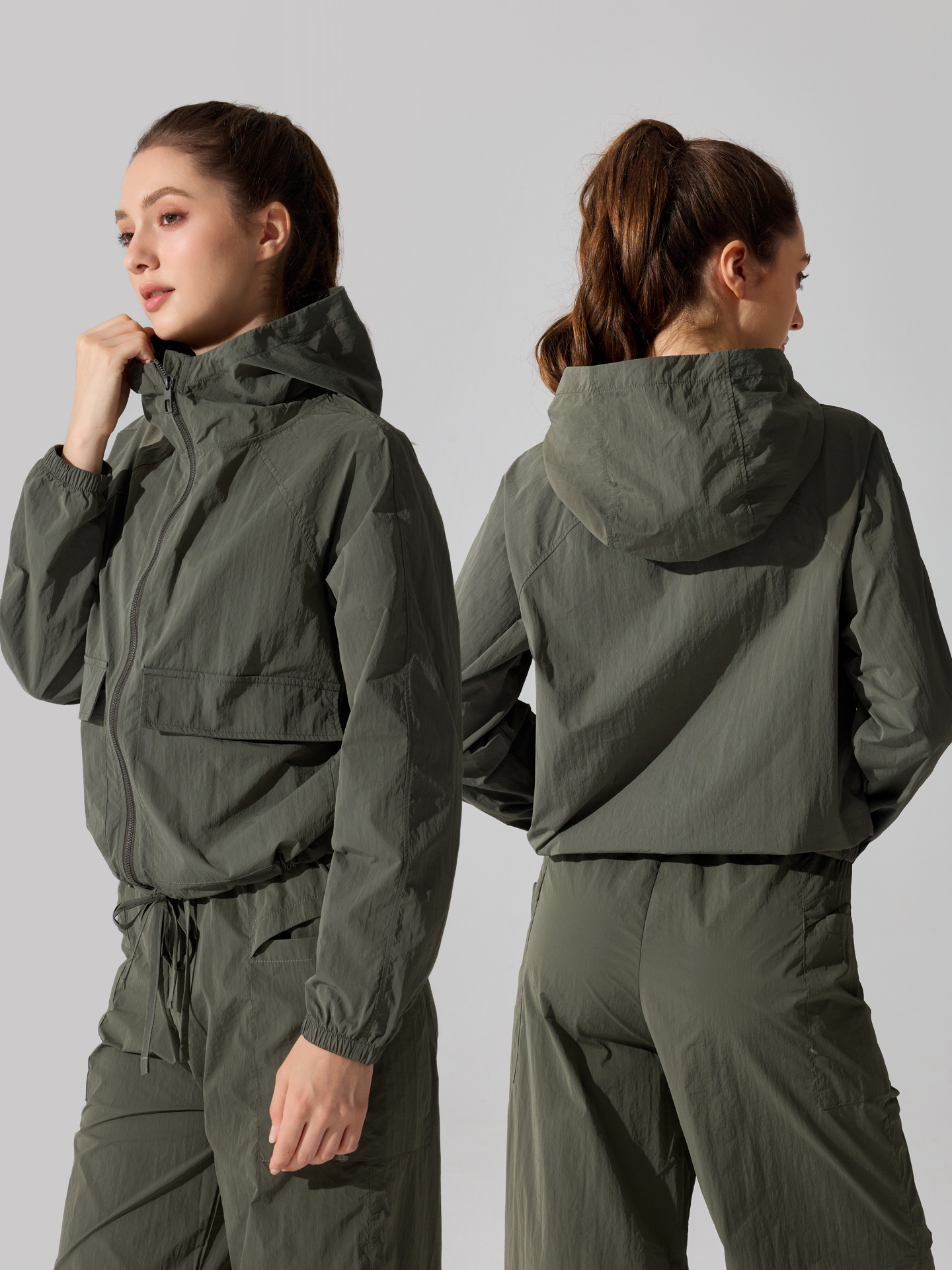 Capa de montaña al aire libre a prueba de viento ropa de moda casual chaqueta con capuchón solar ligera abrigo deportivo suelto image 4