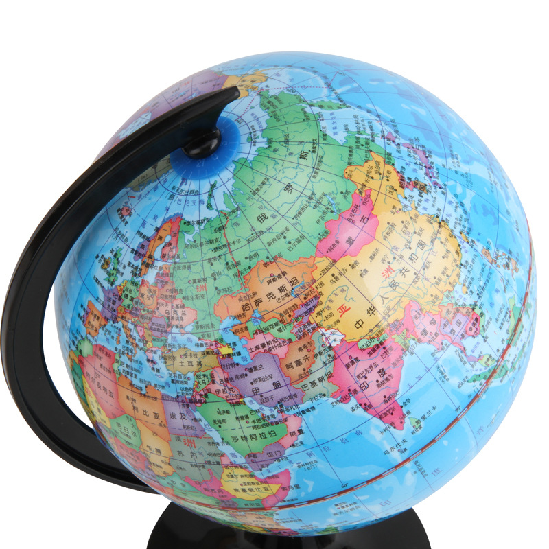 Deli 3031/3032 escritorio mini Globe los estudiantes de educación temprana usan la enseñanza de Office para demostrar la geografía