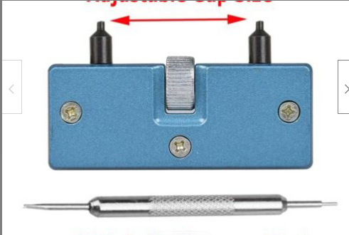 Herramienta de reparación de relojes portátil de dos patas de gran diámetro reloj abridor de reloj tapa trasera abridor herramienta de cambio de batería