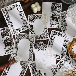 Infeel.me special paper note paper lace note series Hollow Journal material Paper 6 pieces into 4 types