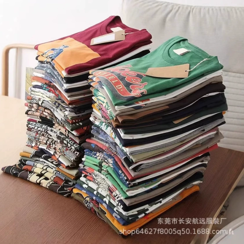 1 юань одежда с короткими рукавами мужская летняя новая мужская футболка с круглым вырезом