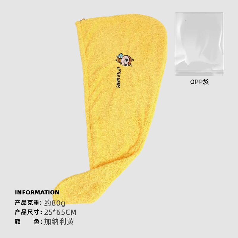 Gorro de secado de vellón de coral Toalla de secado de cabello engrosada para mujer Gorro de secado de cabello absorbente fuerte Gorro de ducha de secado rápido Pañuelo de cabeza Gorro de secado de cabello al por mayor