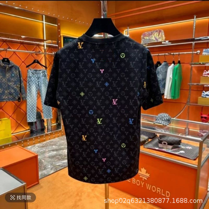 Trendy Internet Celebrity Fashion Versatile T-Shirt New Men's Loose Large Size Round Neck Printed Sports Base Top t Trendy Internet Celebrity Fashion Versatile T-Shirt New Men's Loose Large Size Round Neck Printed Sports Base Top t
