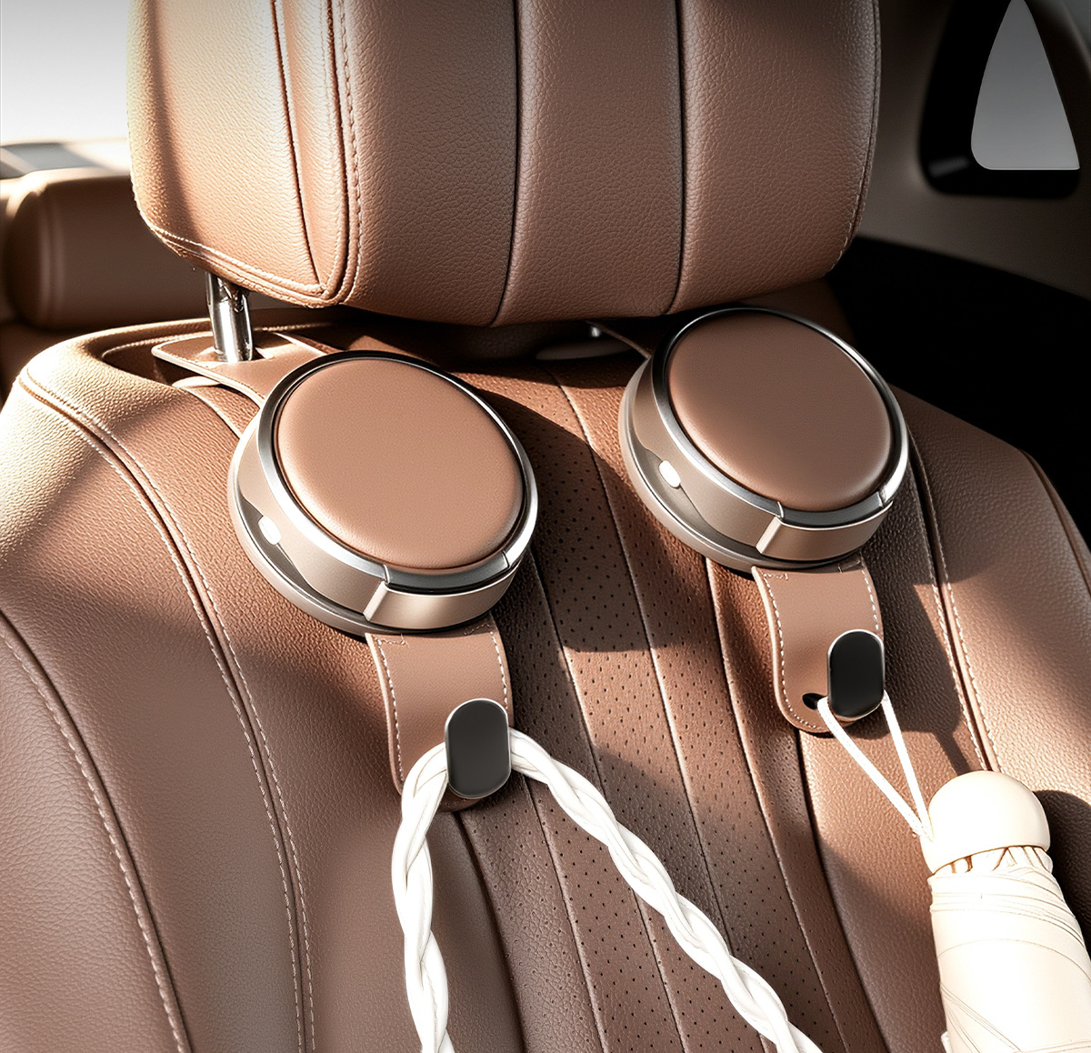 Car seat back cup holder hook, multifunctional rear seat beverage rack, umbrella storage accessory