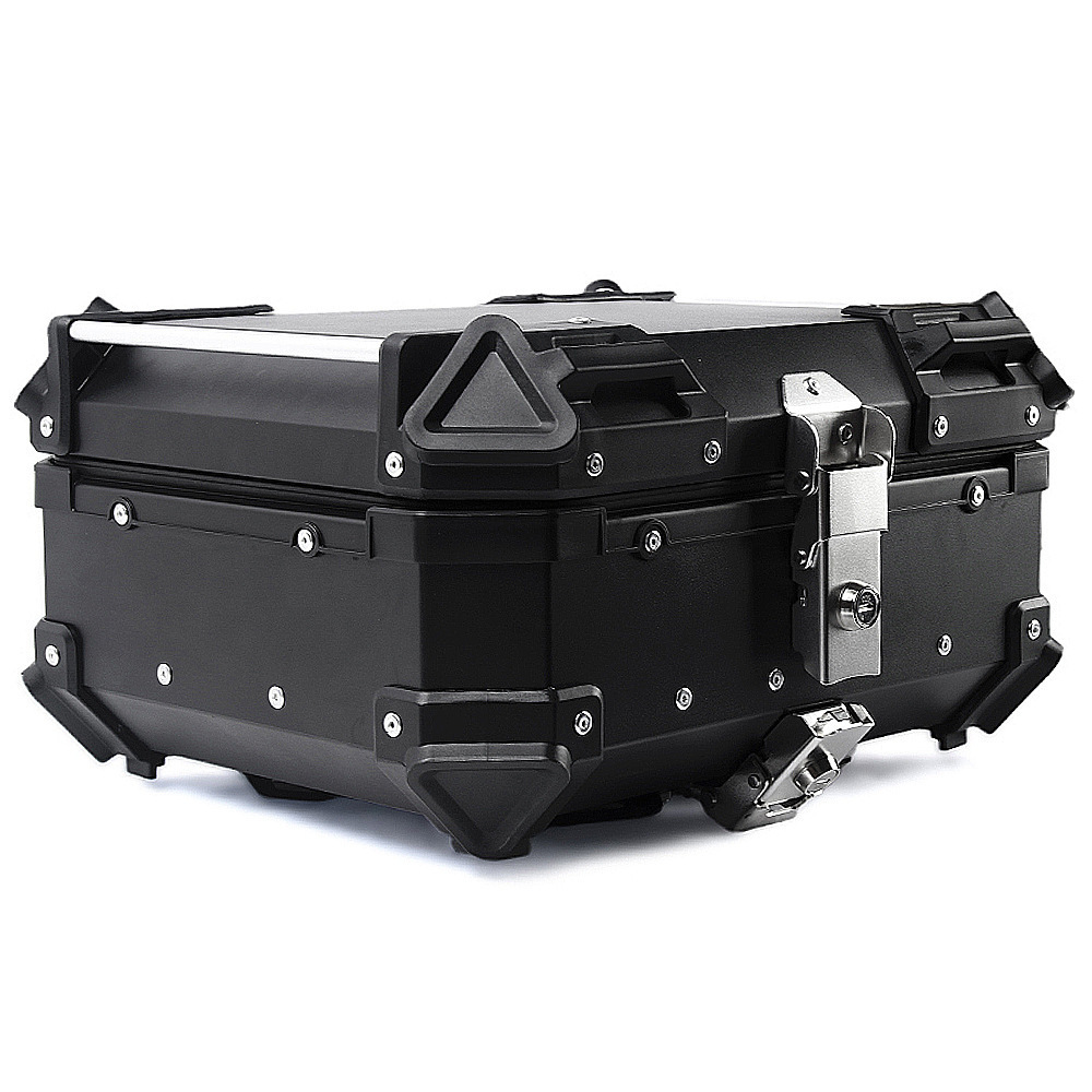 Stainless steel bottom plate waterproof quick release motorcycle trunk aluminum alloy tail box 28L/36L/45L/55L/65L