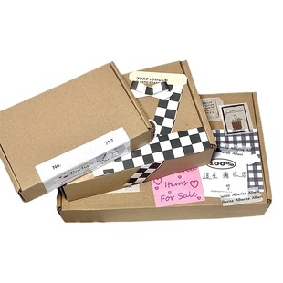 ins wood packaging aircraft box paper express delivery Rectangular Carton card gift box