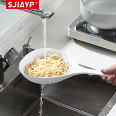 Japanese Food-Grade Small Multi-Functional Plastic Ladle Household Kitchen High-Temperature Dredging Jiaozi Noodles Drain Spoon