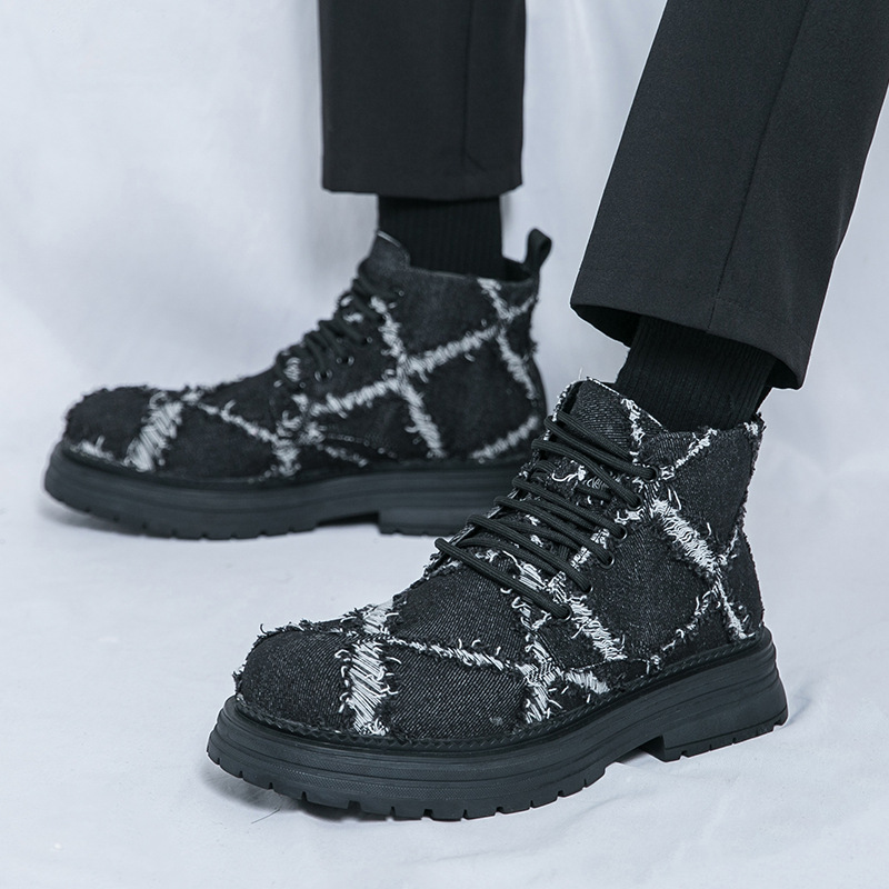 Transfronterizo Amazon AliExpress nuevos zapatos de hombre botas de estilo estilo de moda para jóvenes botas de trabajo casuales para hombres