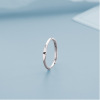 Fashionable trend ring with letters, simple and elegant design, Japanese and Korean, English