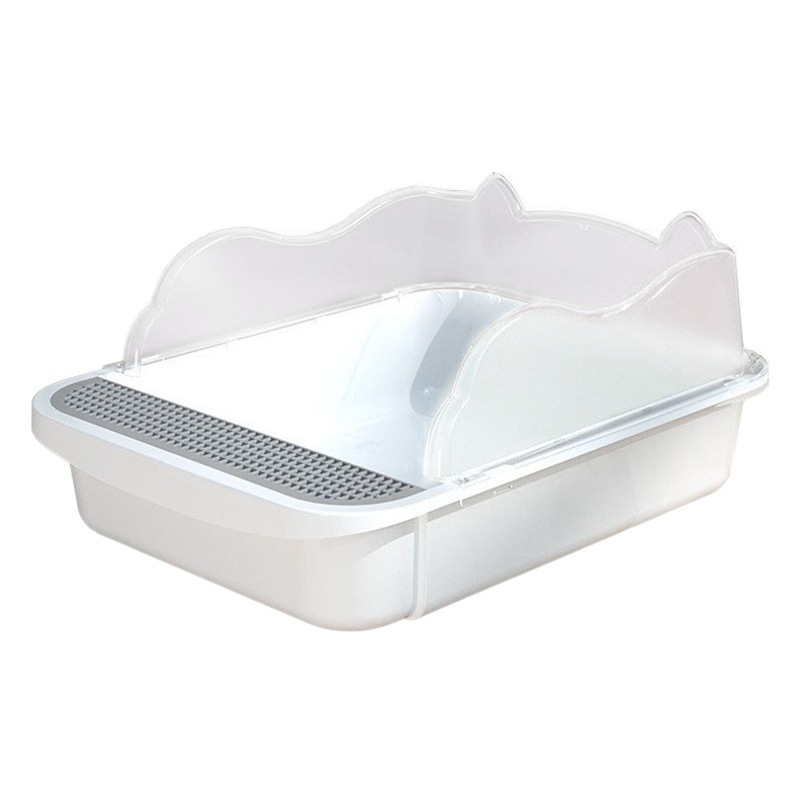 La caja de arena para gatos es de gran tamaño, gruesa, semicerrada, antisalpicaduras externas, inodoro para gatos jóvenes, distribución de suministros para mascotas para gatos domésticos al por mayor