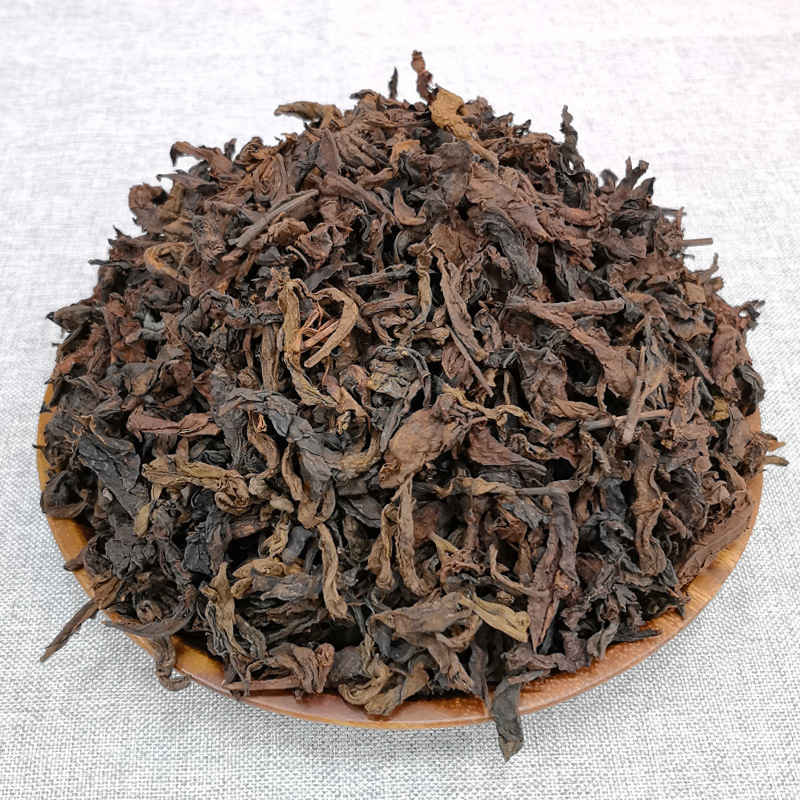 Wholesale Lao Ban Zhang Pu'Er Tea Ripe Tea Loose 500g Menghai Brown Ancient Tree Ripe Pu'Er Raw Material Yunnan Tea