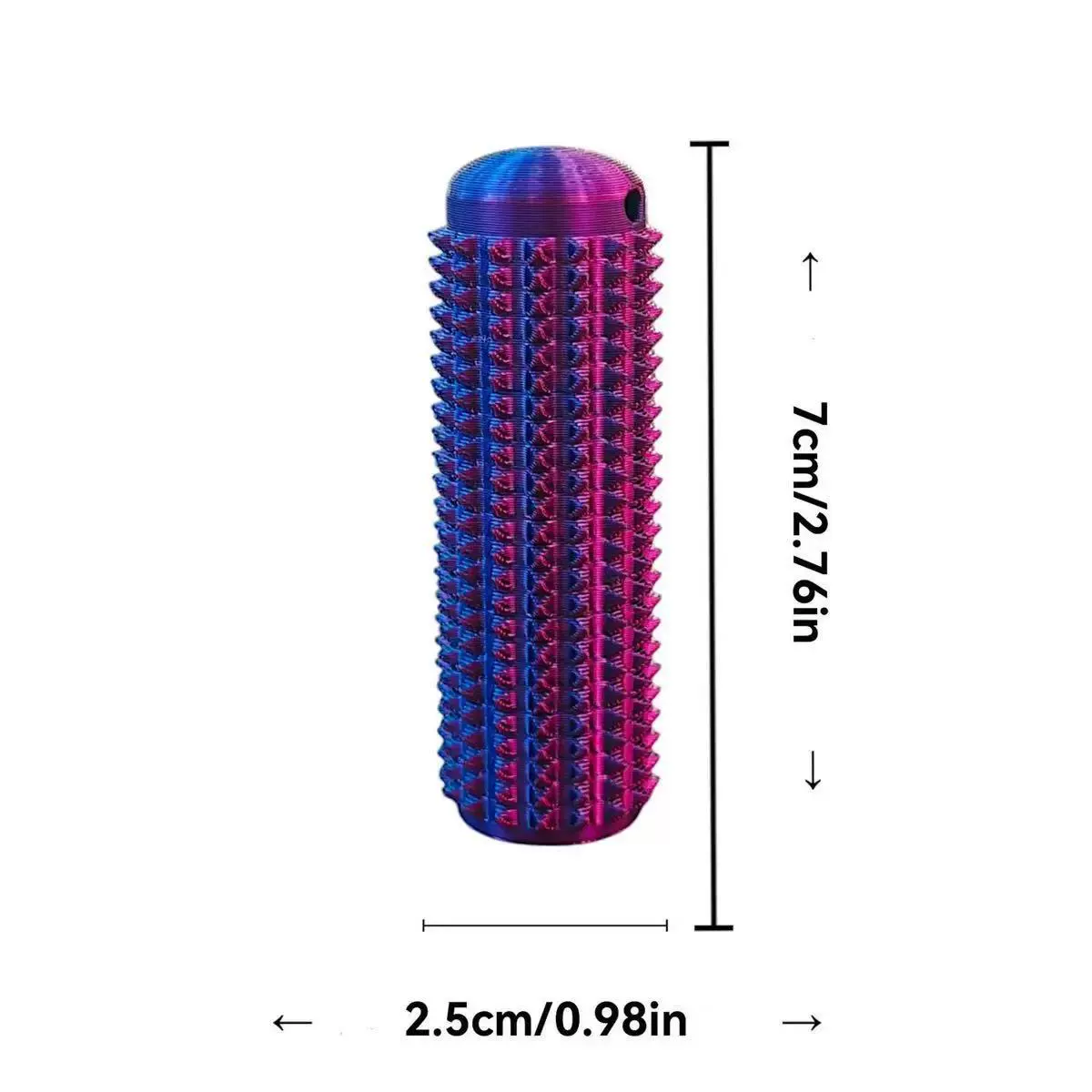 3D打印跨境SpikyGrippie Stim Keychain按摩解压钥匙扣3D打印玩具