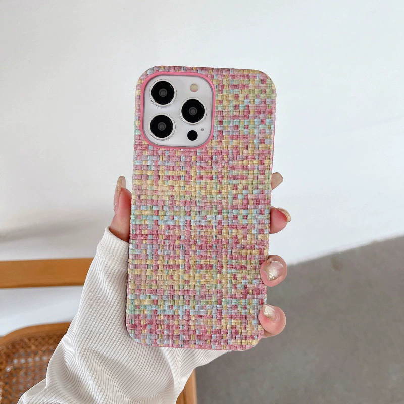 Чехол для телефона Apple iPhone 11–15 совместимый, вязаный «свитер», противоскользящий демисезонный