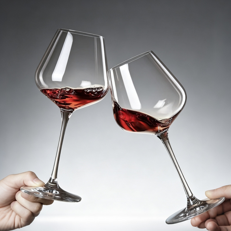 460ml Burgundy red wine glass, home-use large white wine glass, high-end crystal glass for Western restaurants, tall stem