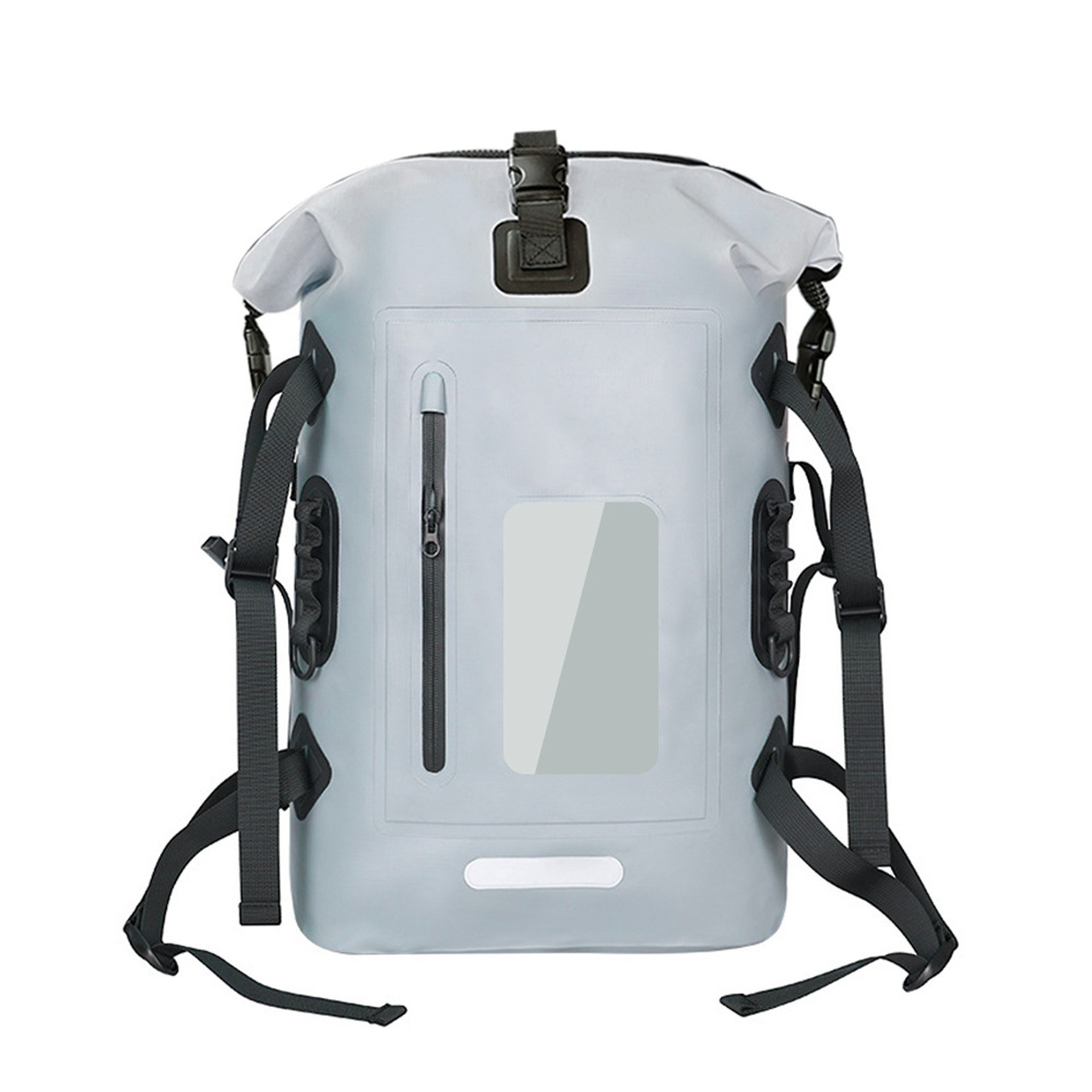 Cross-Border Hot-Selling Pvc Large-Capacity Waterproof Mountaineering Bag, Dry and Wet Separation Waterproof Bag, Swimming, Diving, Beach Backpack