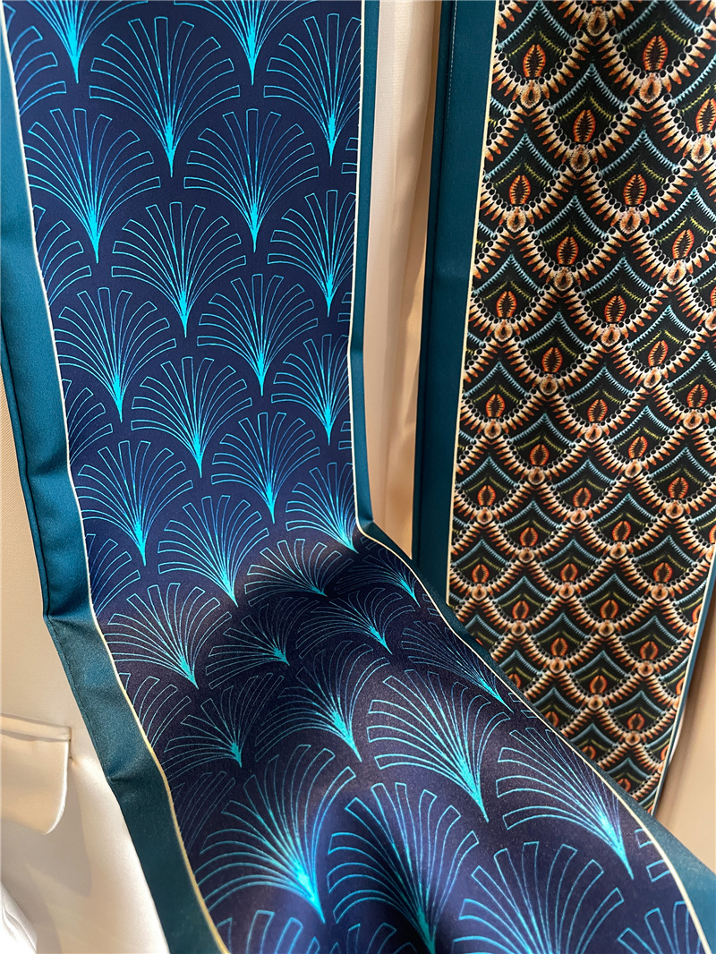 42g Weight Silk Scarf Classification Daily Occasion Satin Material Printing Pattern Summer Season Women's Gender Printing Design Elegant, IG Style Style Women's IG Style Elegant Printing Satin Printing Silk Scarf 7