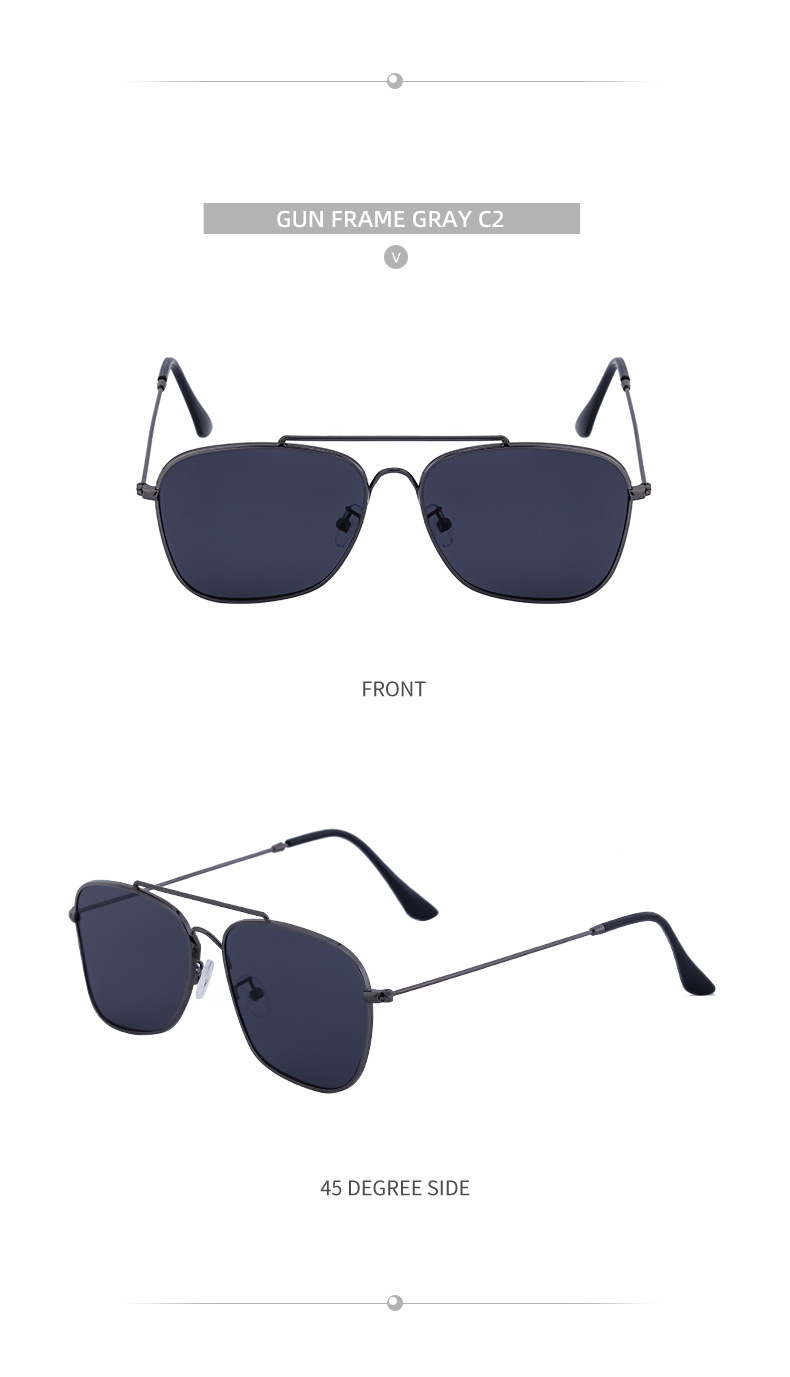 Verres réfléchissants européens et américains, lunettes de soleil, lunettes de soleil en boîte à la mode pour hommes, miroirs extérieurs à la mode pour hommes, nouvelle collection 2024_voghion.com
