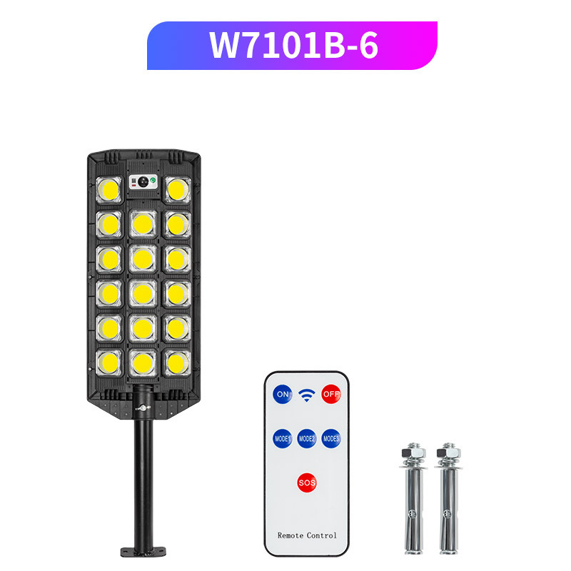 Borde de cabeza plana 6 Copa óptica COB lámpara de calle retráctil tipo W7101B-6