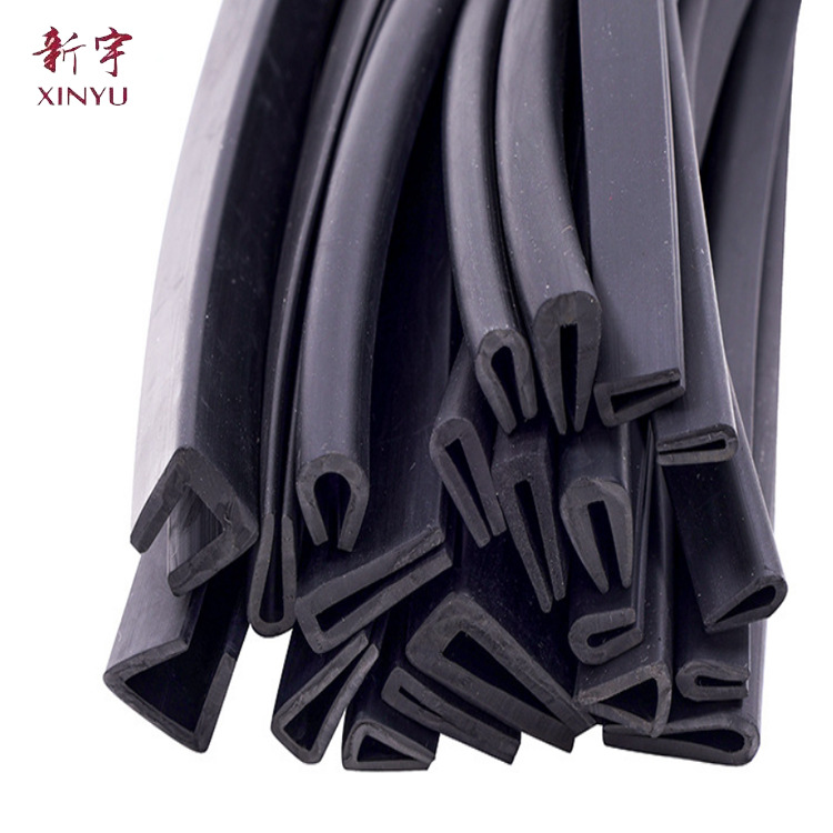 橡胶包边条U型橡胶条防撞条防划伤卡槽钢板卡条玻璃嵌条