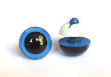 外贸蓝色水晶眼睛5-18mm彩色眼球圆瞳塑料玩具配件毛绒玩偶娃娃