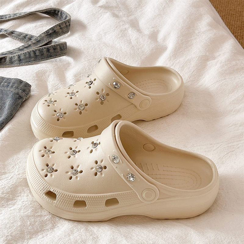 2026 New Style Women's Summer Thick-Soled Outdoor Fashion Rhinestone Closed-Toe Non-Slip Dual-Use Beach Sandals 2026 New Style Women's Summer Thick-Soled Outdoor Fashion Rhinestone Closed-Toe Non-Slip Dual-Use Beach Sandals