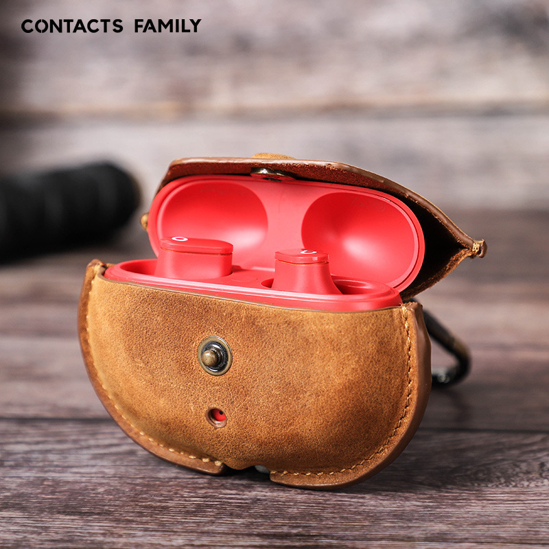 For Apple Beats Studio Buds Headphone Case Crazy Horse Leather Portable Bluetooth Headset Case For Apple Beats Studio Buds Headphone Case Crazy Horse Leather Portable Bluetooth Headset Case