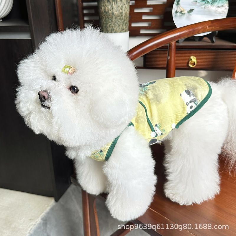 新型中国風盤バックルはペットの犬と猫の服を牽引できます。|undefined