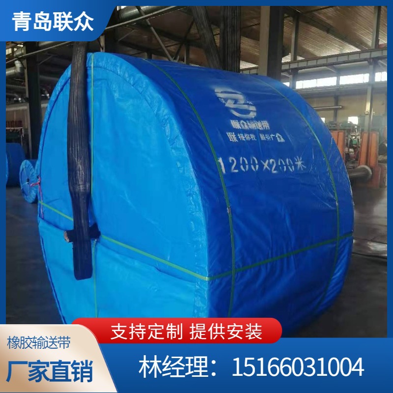 联众 EP200电厂用阻燃聚酯输送带 B2000/5/(6+3)阻燃橡胶输送带