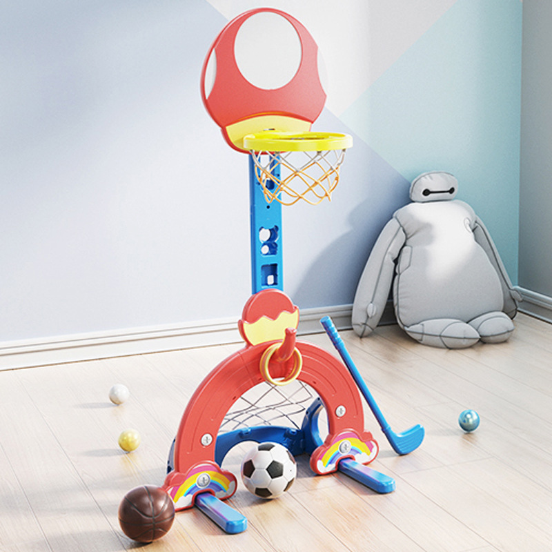 Rack de baloncesto infantil elevable marco de baloncesto interior rack de tiro 2 - 7 años regalo de bebé tiro juguetes para niños
