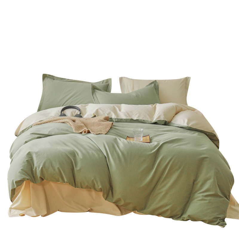 Alta gama A clase 100 algodón molido cuatro piezas para engrosar sábanas de algodón cubierta de cama caliente de otoño y invierno cuatro piezas