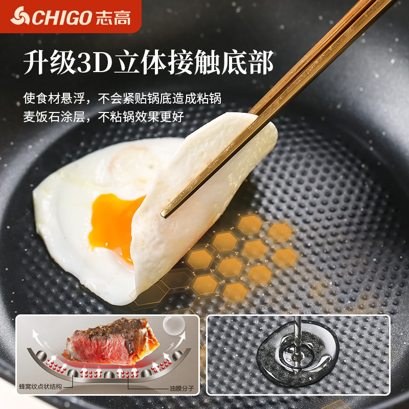 【严选】志高电炒锅炒菜蒸煮一体锅多功能电煮锅智能不粘料理锅|undefined