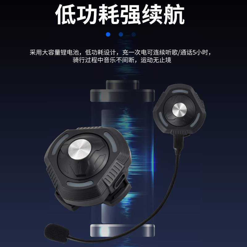 ヘルメット骨伝導Bluetoothスピーカーヘッドセット、外付けプラグインマイク、バイク・電動自転車ライダー向け、耳掛け式、流行のデザイン|undefined