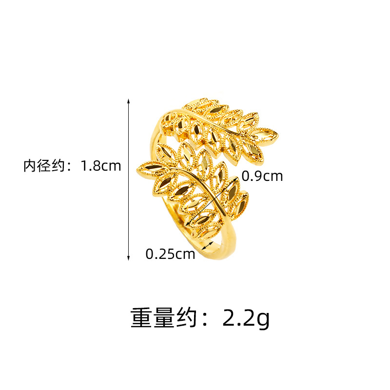 Vietnam oro de arena china broca pulsera anillo feminino retro moda nacional no se desvanece joyas accesorios Yiwu