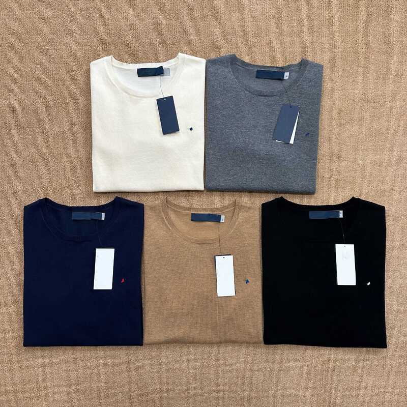 High-Quality/Pima Cotton/Scanable Qr Code Round Neck Short-Sleeve Knit Shirt with Pony Embroidery, New Summer T-Shirt for Women High-Quality/Pima Cotton/Scanable Qr Code Round Neck Short-Sleeve Knit Shirt with Pony Embroidery, New Summer T-Shirt for Women