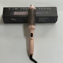 亚马逊多功能卷发棒滚筒梳毛刺梳卷发棒插电电动梳子美发梳直发梳