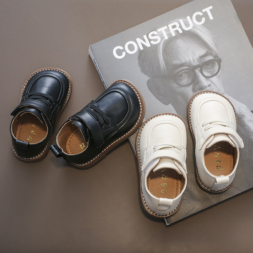 Spring and Autumn New Baby Shoes Soft Sole Girls' Little Leather Shoes Boys' Casual Shoes Infants and Toddlers Loafers British Style Single Shoes
